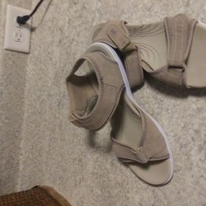 Ryka sport sandal leather fabric 10 w tan